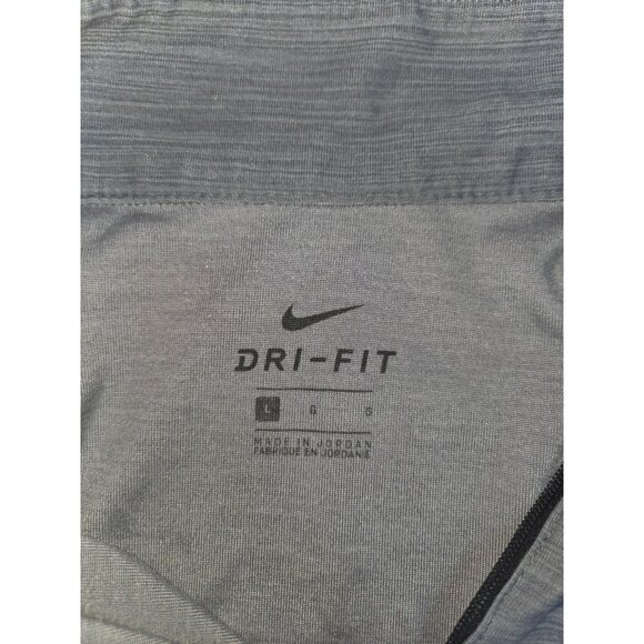 Nike Mens Dri-Fit Quarter-Zip Long Sleeve Pullover Shirt Large Gray - Picture 5 of 7